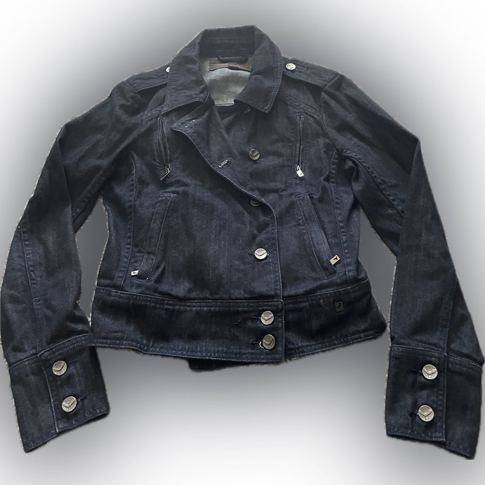 Community Indigo Jean Moto Jacket